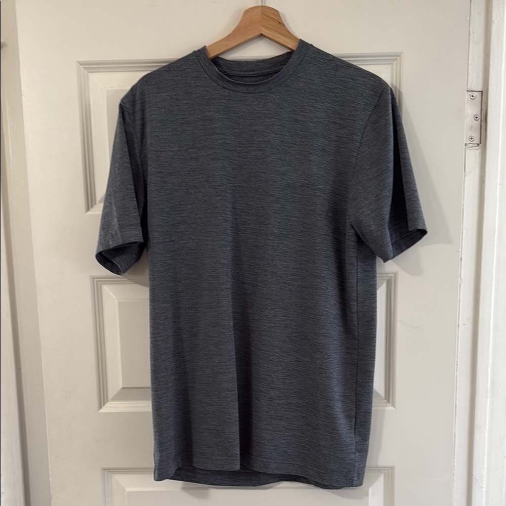 Gray Short Sleeve Tee with Crew Neck
